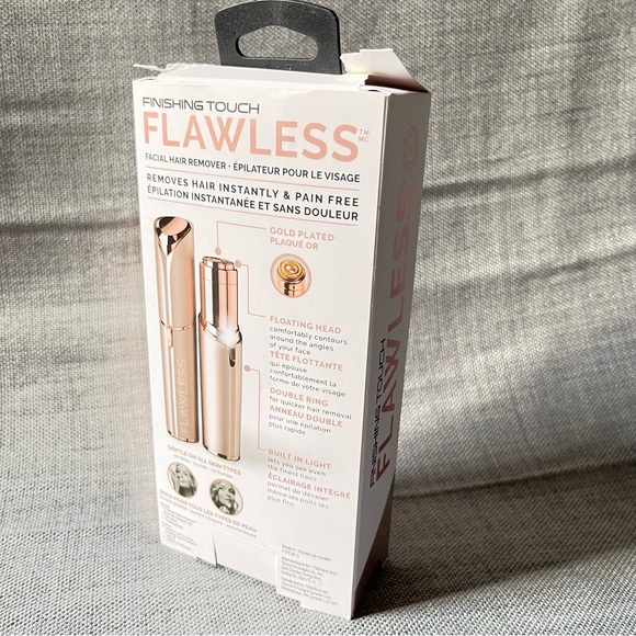 Finishing Touch Flawless Facial Hair Remover Epilator Blush Peach Fuzz Trimmer - Picture 8 of 14